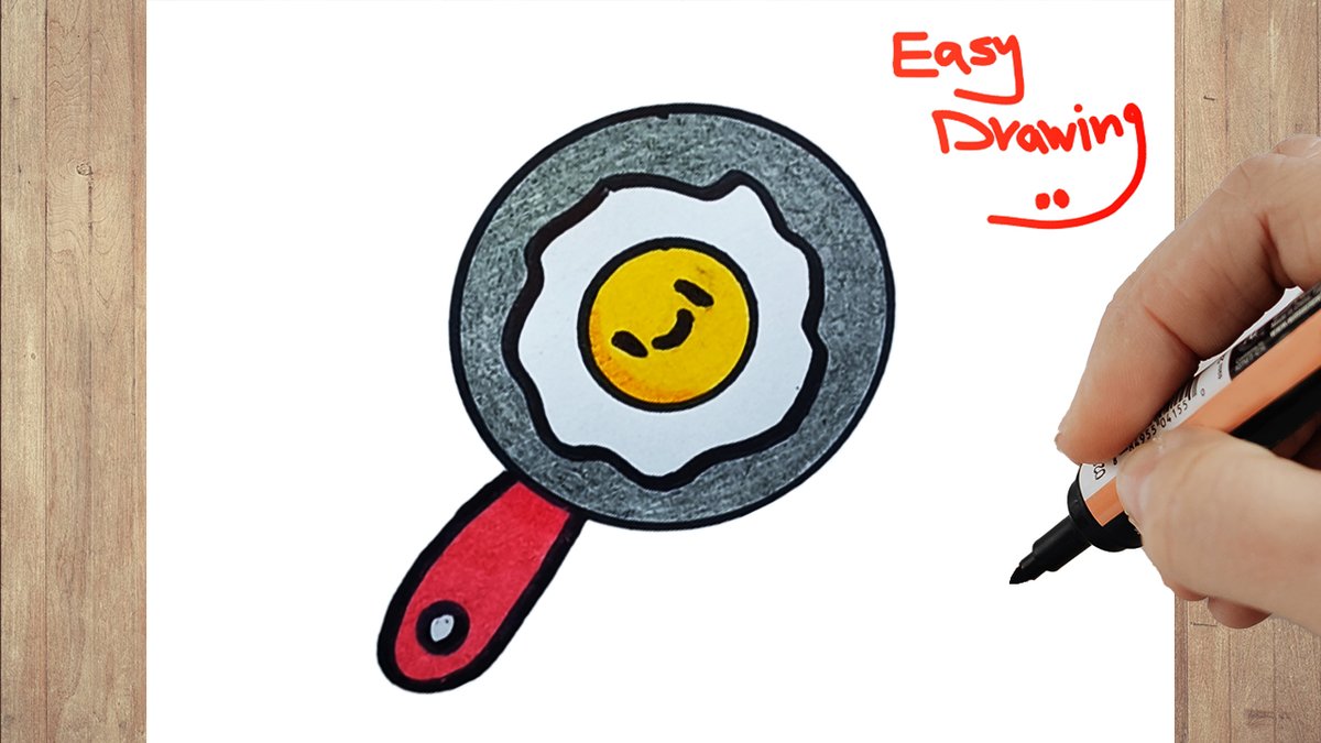 Anyonecandraw_1's tweet photo. How to Draw a cute Egg On Frying Pan  step by step | DRAWING A CUTE EGG EASY

 VIDEO: https://t.co/uPi0WXX0ll

#easydrawing #drawing #howtodraw #drawingtutorial #easydrawingideas #easydrawingideas #easydrawingtutorial #drawcutethings #YT #YOUTUBE https://t.co/T7IDpMSWVa