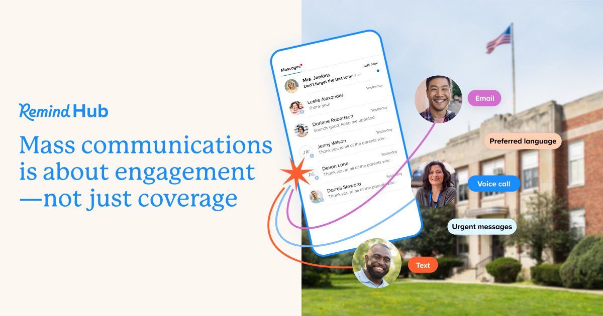 RemindHQ's tweet photo. Engagement is the GOAT! 🐐 

#LeadUpChat #TeacherTwitter https://t.co/Q3GXyhKBu9