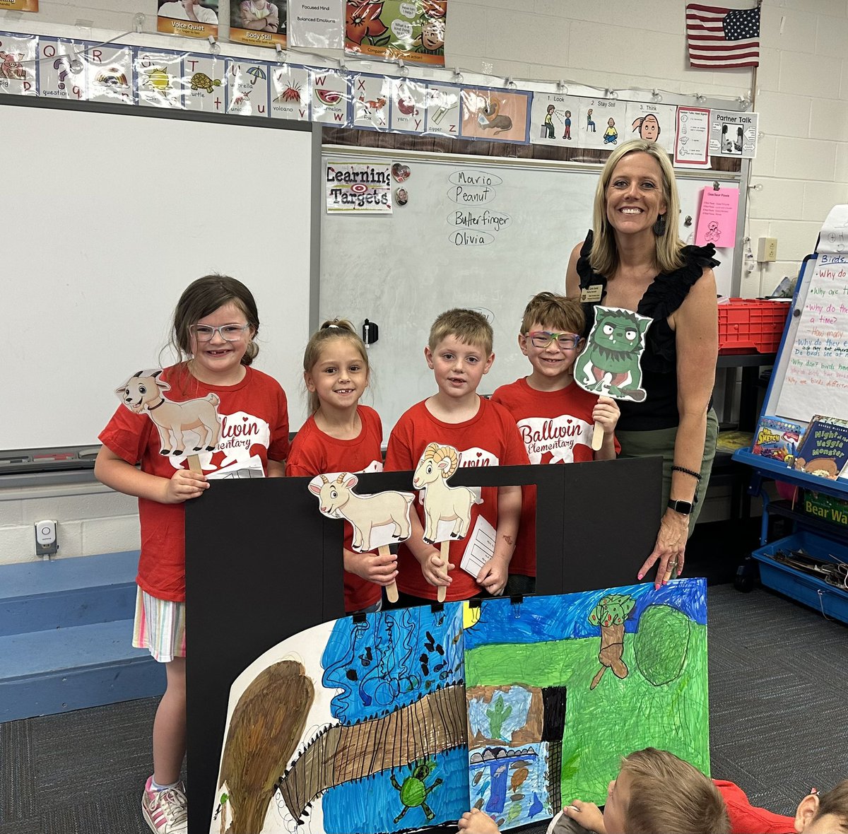 Seeing kids happy and reading makes my day! ❤️ #WeAreRockwood #ThreeBillyGoatsGruff