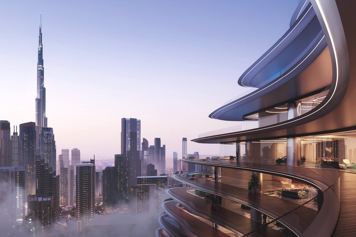 Bugatti's tweet photo. Reimagining the ‘Art of Living’ in the heart of Dubai: The first BUGATTI Residences located in the prime area of Business Bay are the result of the collaboration between BUGATTI and Dubai based real estate developer @Binghatti.

#BUGATTI  #BUGATTIResidences https://t.co/8kDsJVIKx7