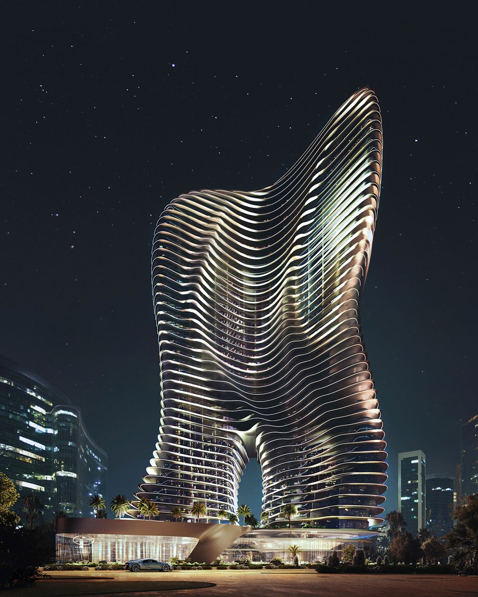 Bugatti's tweet photo. Reimagining the ‘Art of Living’ in the heart of Dubai: The first BUGATTI Residences located in the prime area of Business Bay are the result of the collaboration between BUGATTI and Dubai based real estate developer @Binghatti.

#BUGATTI  #BUGATTIResidences https://t.co/8kDsJVIKx7