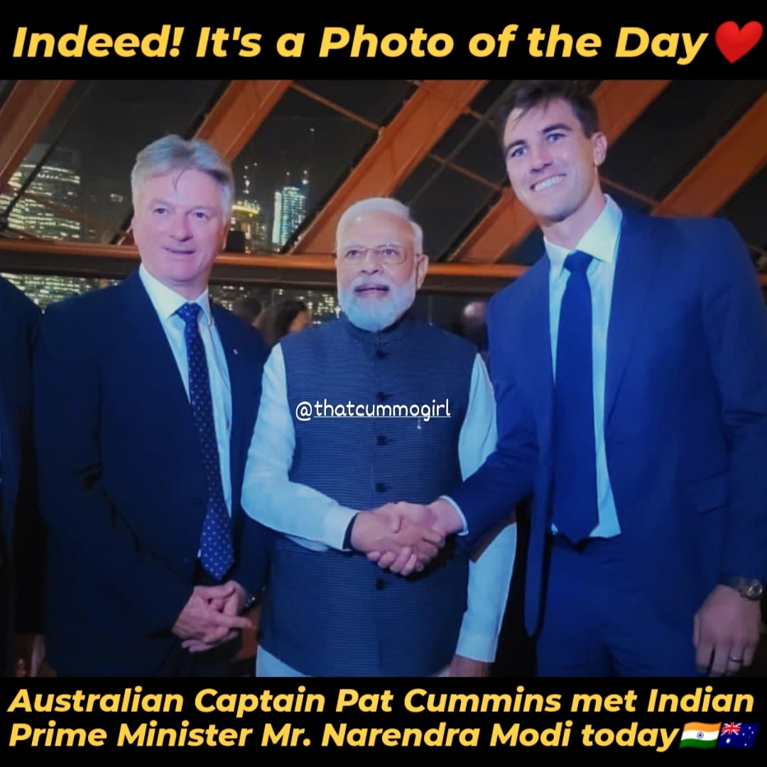 Pat Cummins with Indian Prime Minister Narendra Modi ji😍🇮🇳🇦🇺
#PatCummins #PMModi