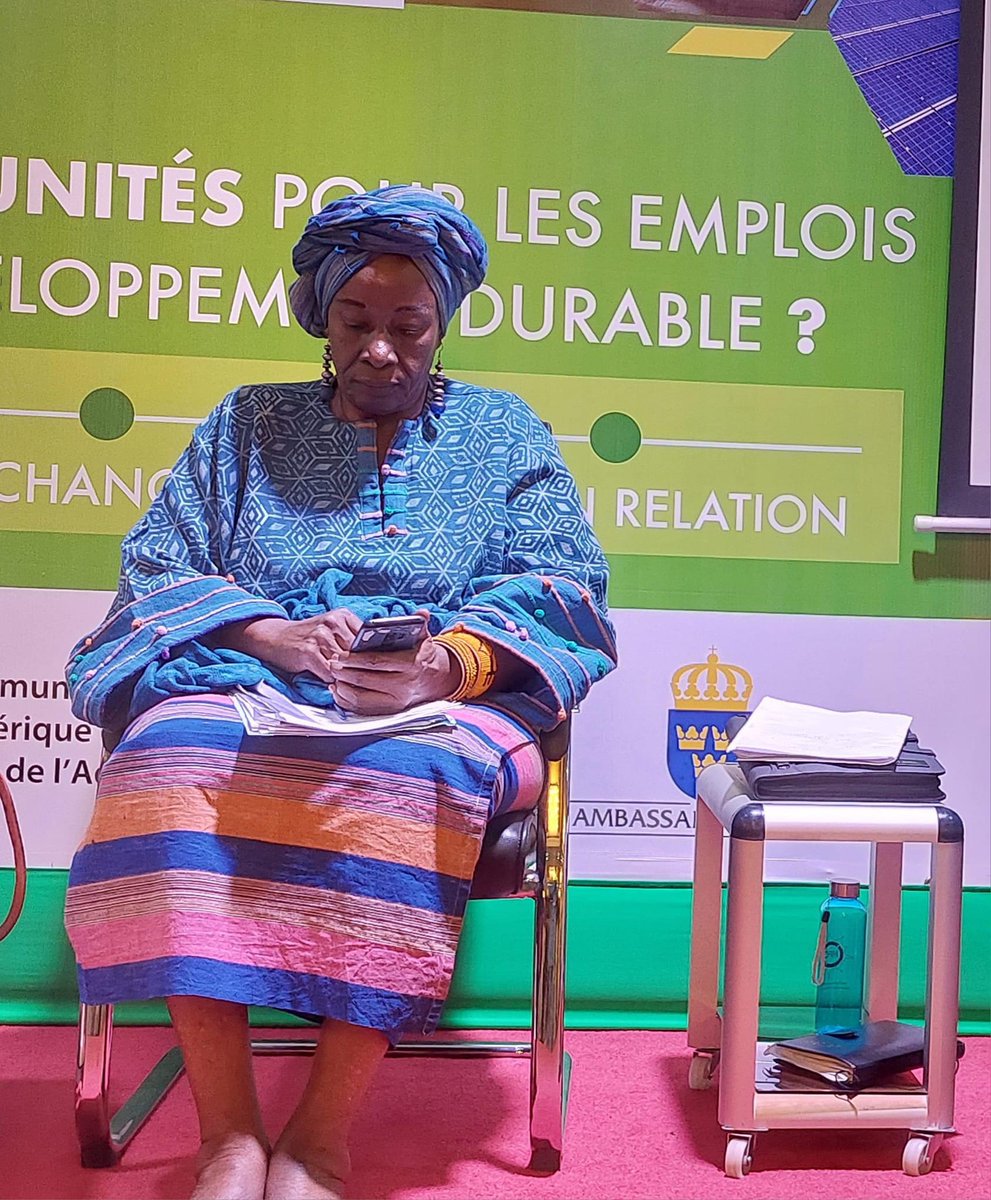 ib_togola's tweet photo. "La réussite de l'innovation commence par la consommation de no produit locaux.J'invite les maliens à valoriser les produits locaux par la consommation" lance Aminata D Traore.
@malifolkecenter
@SwedeninML
#innovrec
#changementsclimatiques
#emploisverts
#semainedelinnovation https://t.co/mMySGkXSWh