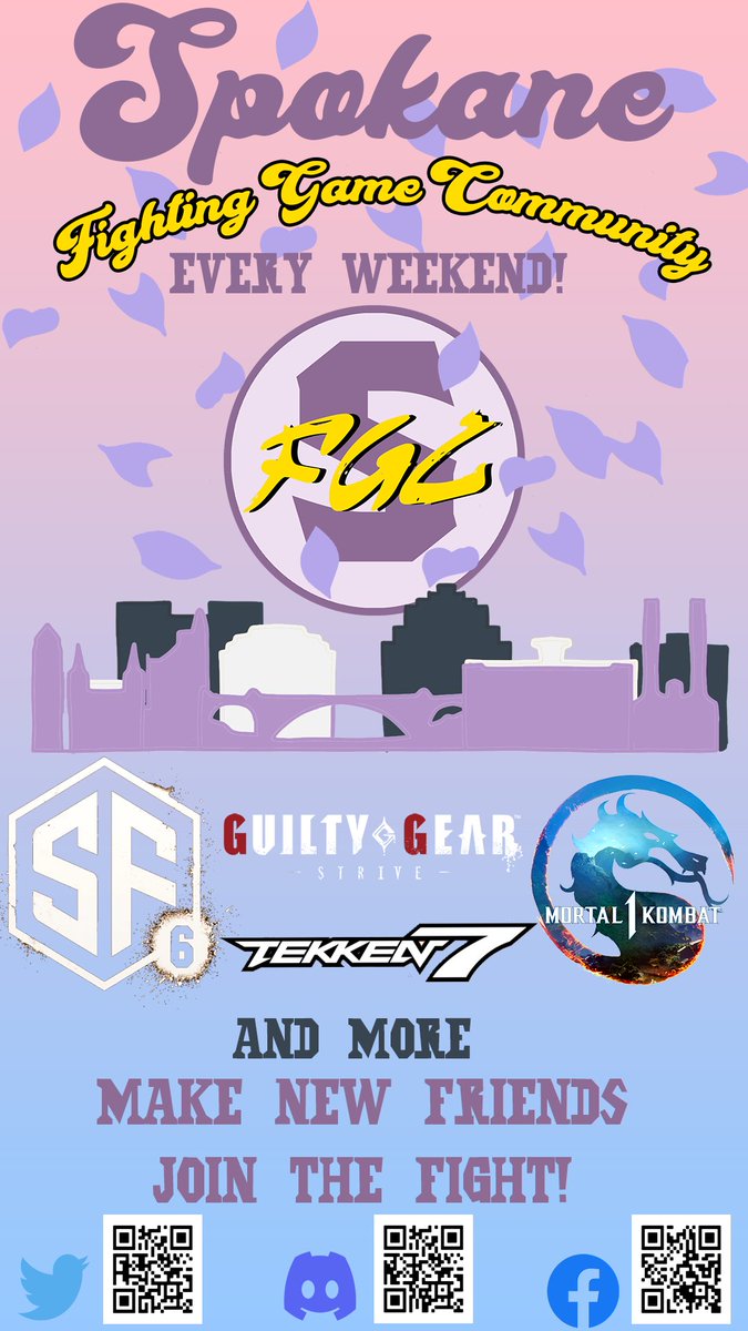 Hello all! 
This will be the new home of everything Spokane FGC related. Please follow for tournament announcements, updates and results!