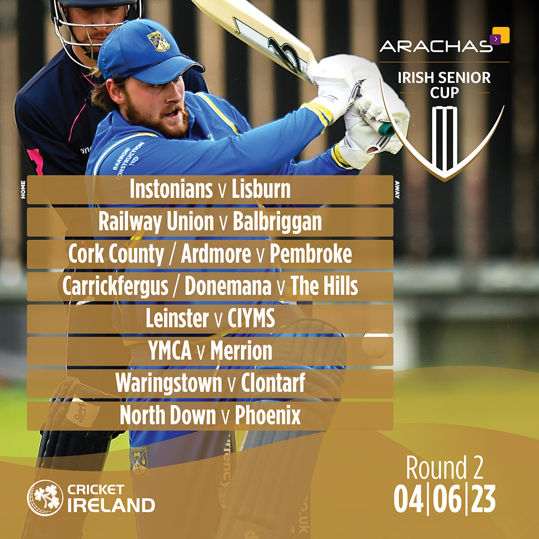 cricketireland's tweet photo. CUP CHAT 

We discuss the great performances from the first round of the @_Arachas_ Irish Senior Cup and @_Arachas_ National Cup competitions, and then dissect the second round draw.

WATCH: https://t.co/1DdjgR2wJg

#IrishCricket #ISC2023 #NC2023