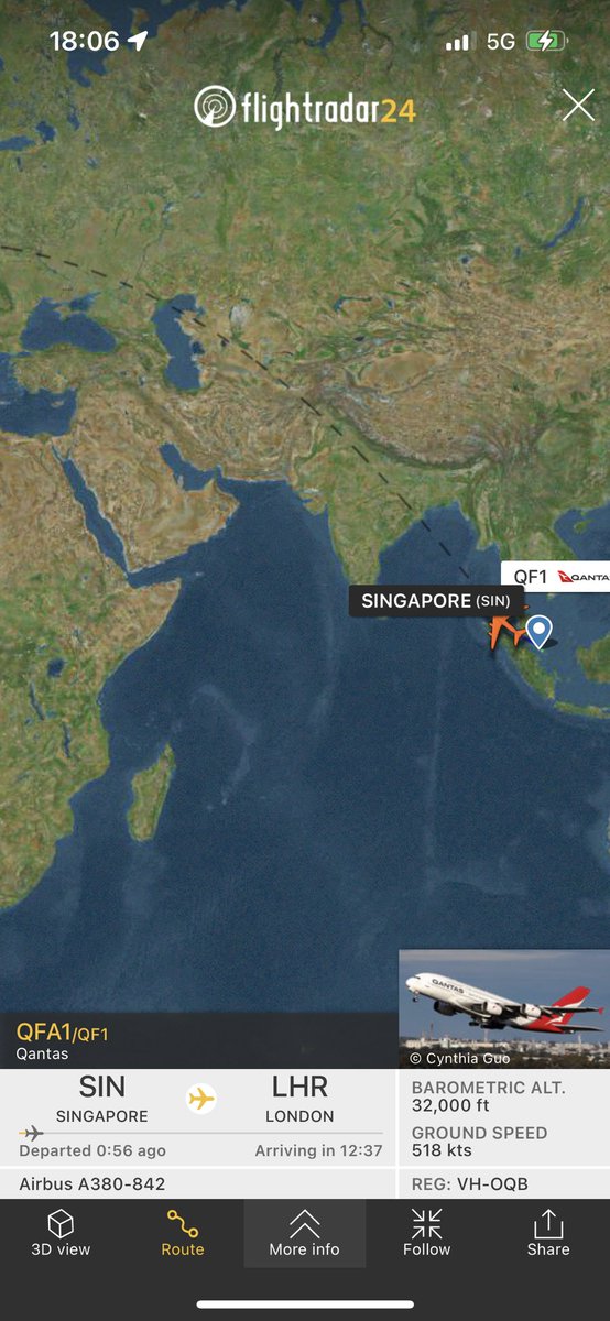 Hudson Fysh is on its way to London as <a href="/Qantas/">Qantas</a> QF1. Our chariot for our flight tomorrow night back to <a href="/ChangiAirport/">Changi Airport</a>. This 15-year old aircraft was the same one I flew a decade ago on exactly the same route. Time to see how things have changed! Stay tuned tomorrow for more info!