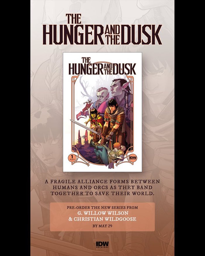 I’ve read part one and you do not want to sleep on this. Add #thehungerandthedusk from @IDWPublishing to your list. Stellar art from @MrRiktus . It’s a treat!