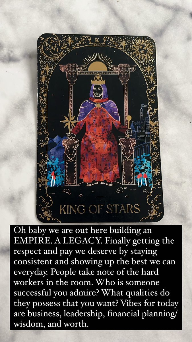 Daily card pull for the collective (5/24) 
#tarot #kingofpentacles #dailycardpull