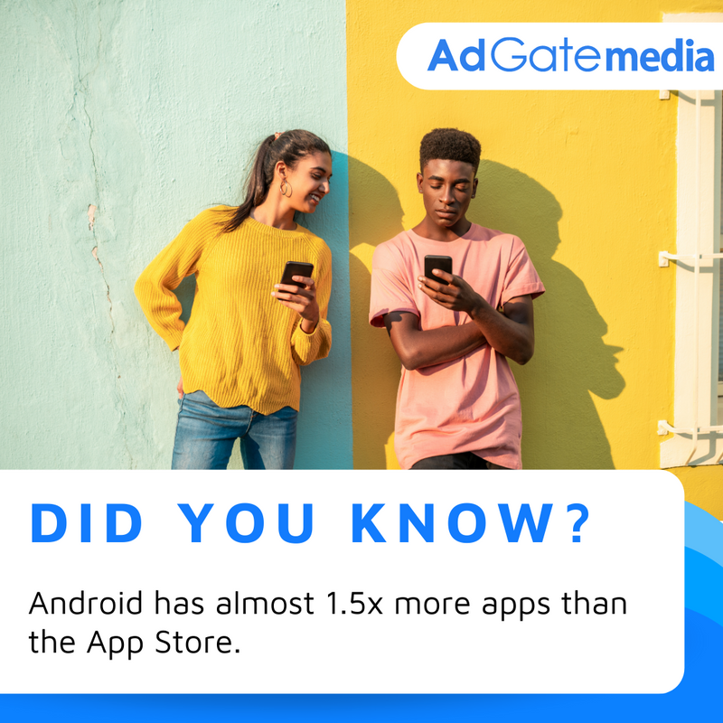 AdGateMedia's tweet image. While Apple/iOS users could choose from about 1.85 million apps, Android users could choose from over 3.57 million. 👌

What do you think about this difference in numbers? 

Source: Business of Apps

#AdGateMedia #MobileApps #AppUser #MobileAppsUsage #Customer #Applications