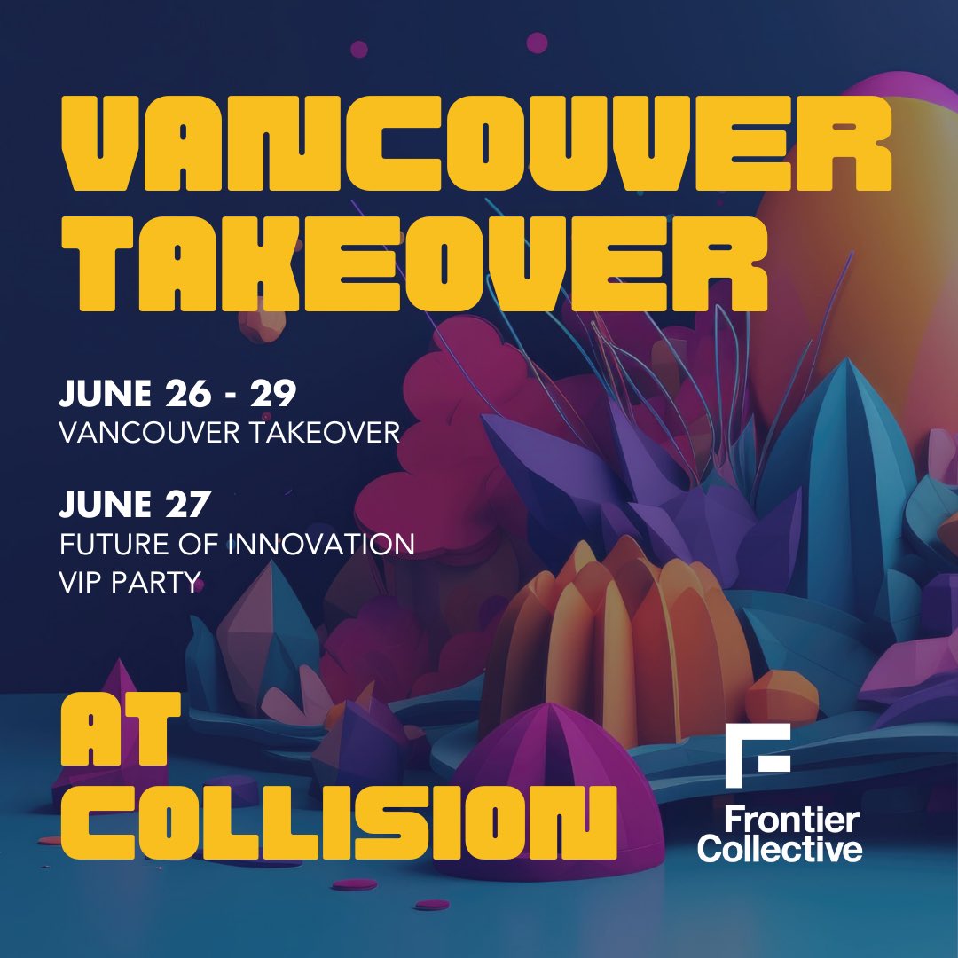 Attention BC Startups! Vancouver Takeover @ CollisionConf is happening next month in Toronto & we’re inviting innovative startups to join our delegation & allocating a limited amount of conf passes (1 per co), sign up here to be considered!

#vantakeover 

lnkd.in/gxufp8wQ