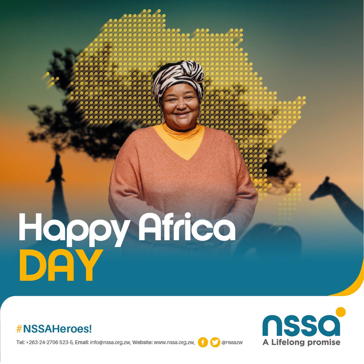 nssazw's tweet photo. NSSA joins Zimbabwe and the rest of the African Continent in commemorating Africa day. On this special day we celebrate our African culture rooted in the spirit of Ubuntu and love.
#AccelerationOfAfCFTAImplementation
#NSSAHeroes
#ALifelongPromise
@OMpslsw @InfoMinZW @nickmangwana https://t.co/T1jgI417oM
