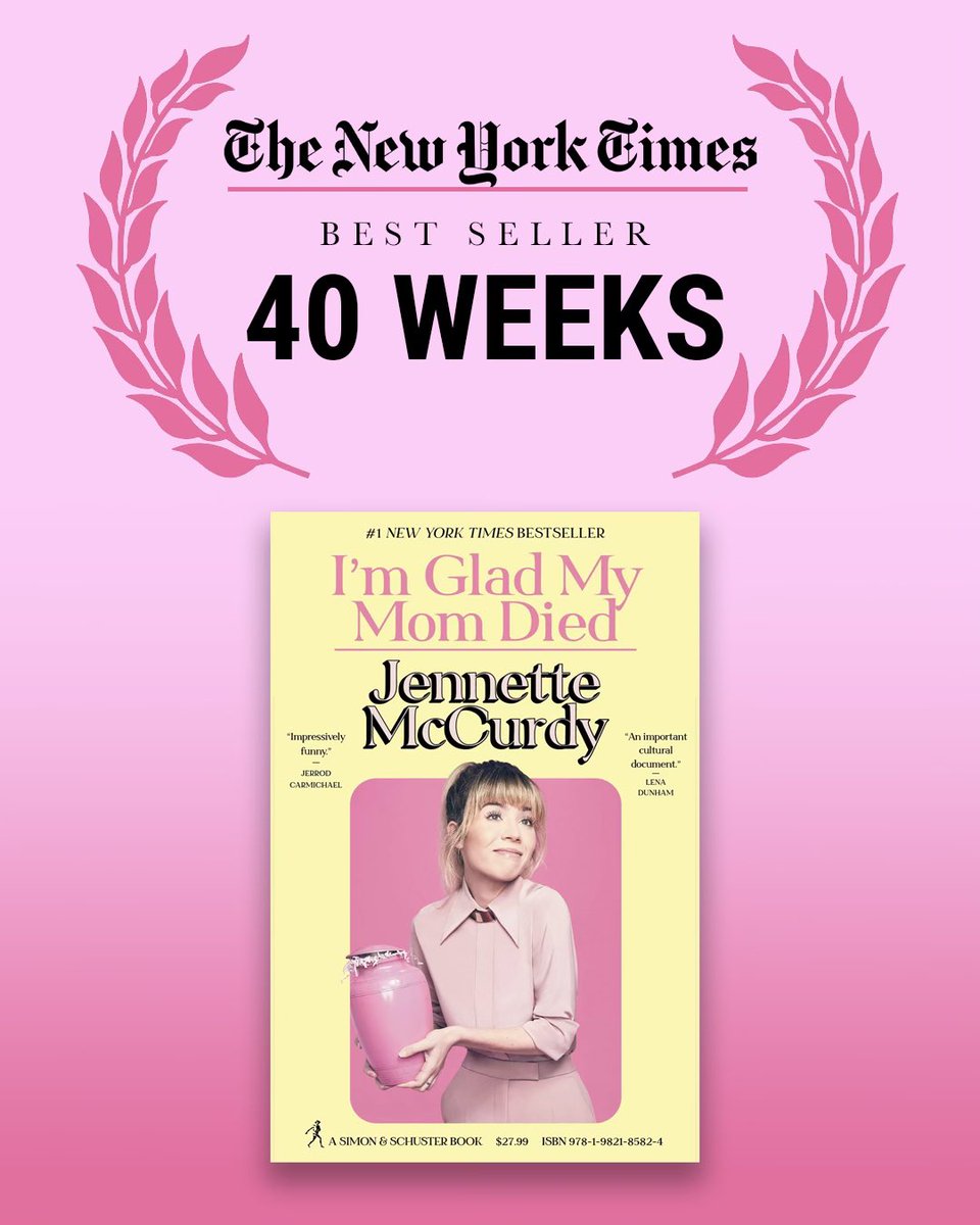 40 weeks on the NYT bestseller list ?? i can’t believe millions (millions ?! 🤯🫨) of you have taken the time to read this book, and have connected with it so deeply. it’s been a wild ride these past nine months. i appreciate every second of it. it’s all thanks to you guys.