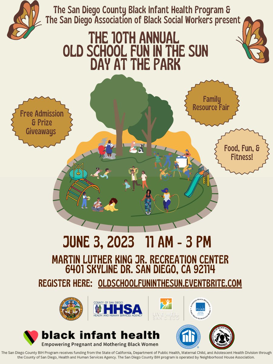 Old School Fun in the Sun is a free event where families can come out and enjoy a day at the park together! Families will travel back in time and enjoy various outdoor activities with other families and community members!