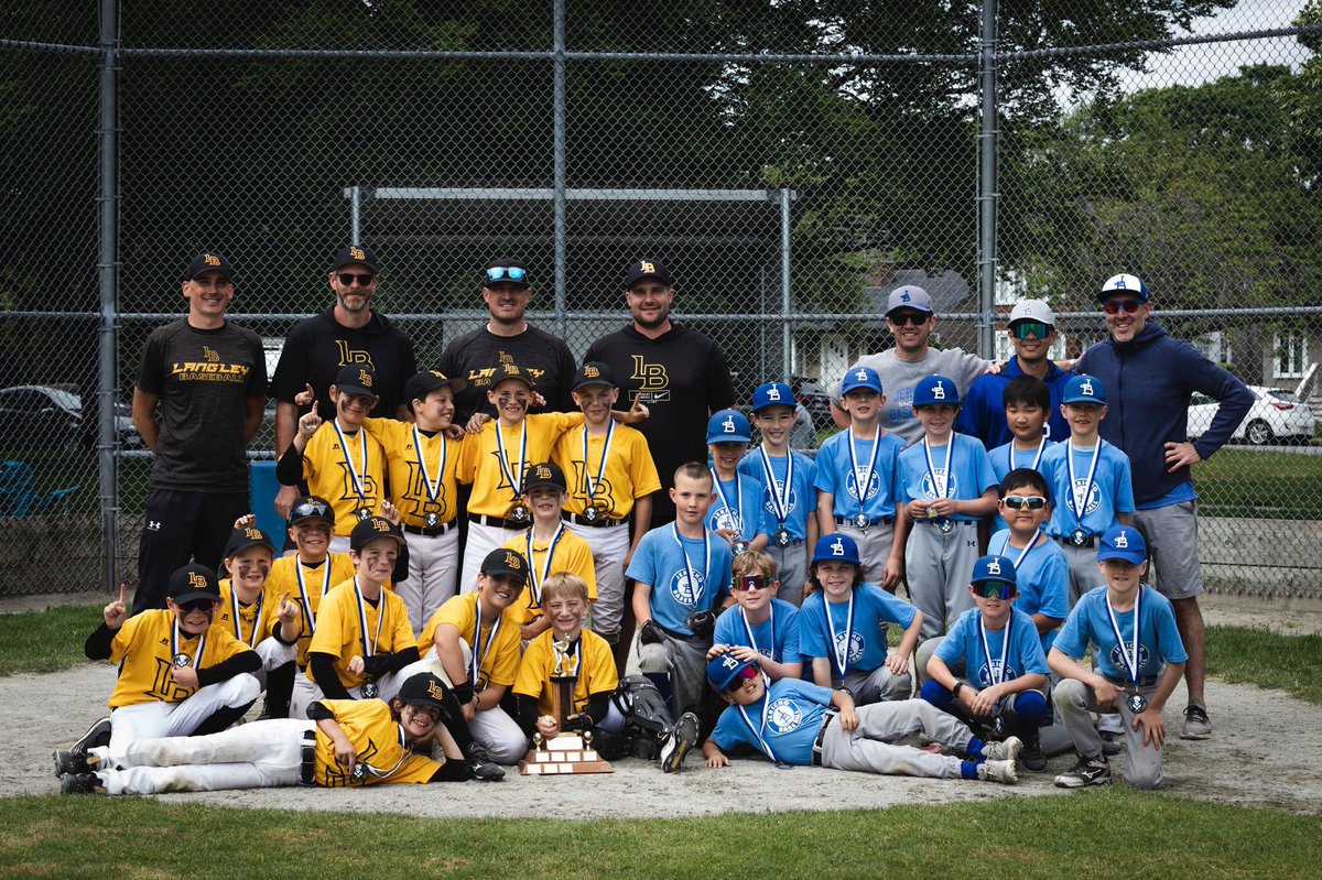 The Langley 9 year old selects finished undefeated and took home first place in Jericho at the May Long Weekend Tournament! Way to battle boys!! 🥇#langleybaseball #langleylittleleague