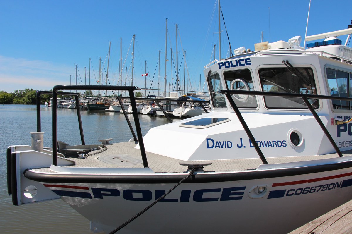 DRPS's tweet image. The officers working in the Marine unit today shared their most memorable call: On routine patrol they located an unmanned jet ski so began searching for the driver. They located him nearly 1km away - he had been in the water for 45 minutes and had no way to call for help.
