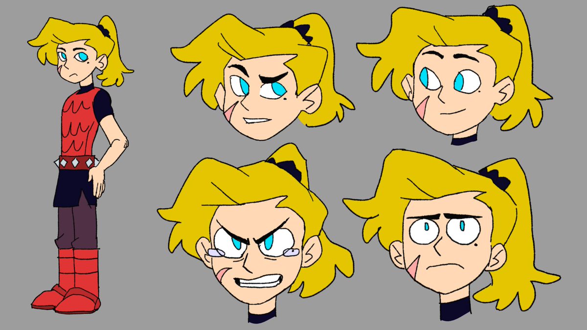 I had to redesign sasha in toonboom for an assigment, he is sucha loser