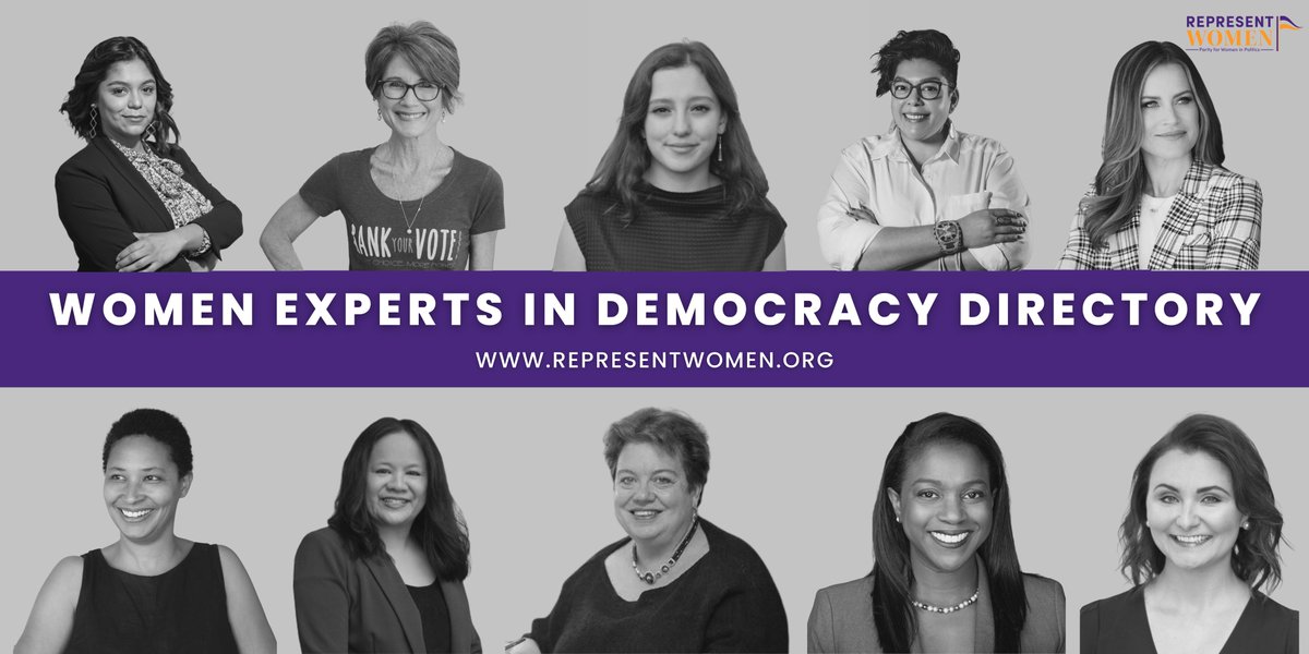 😍 So pleased to be part of this resource! ➡️Check out @RepresentWomen's Women Experts in Democracy Directory to find underrecognized voices in #DemocracyReform. 🔗bit.ly/Women-Experts-… #WomenExpertsInDemocracy #RepresentationMatters