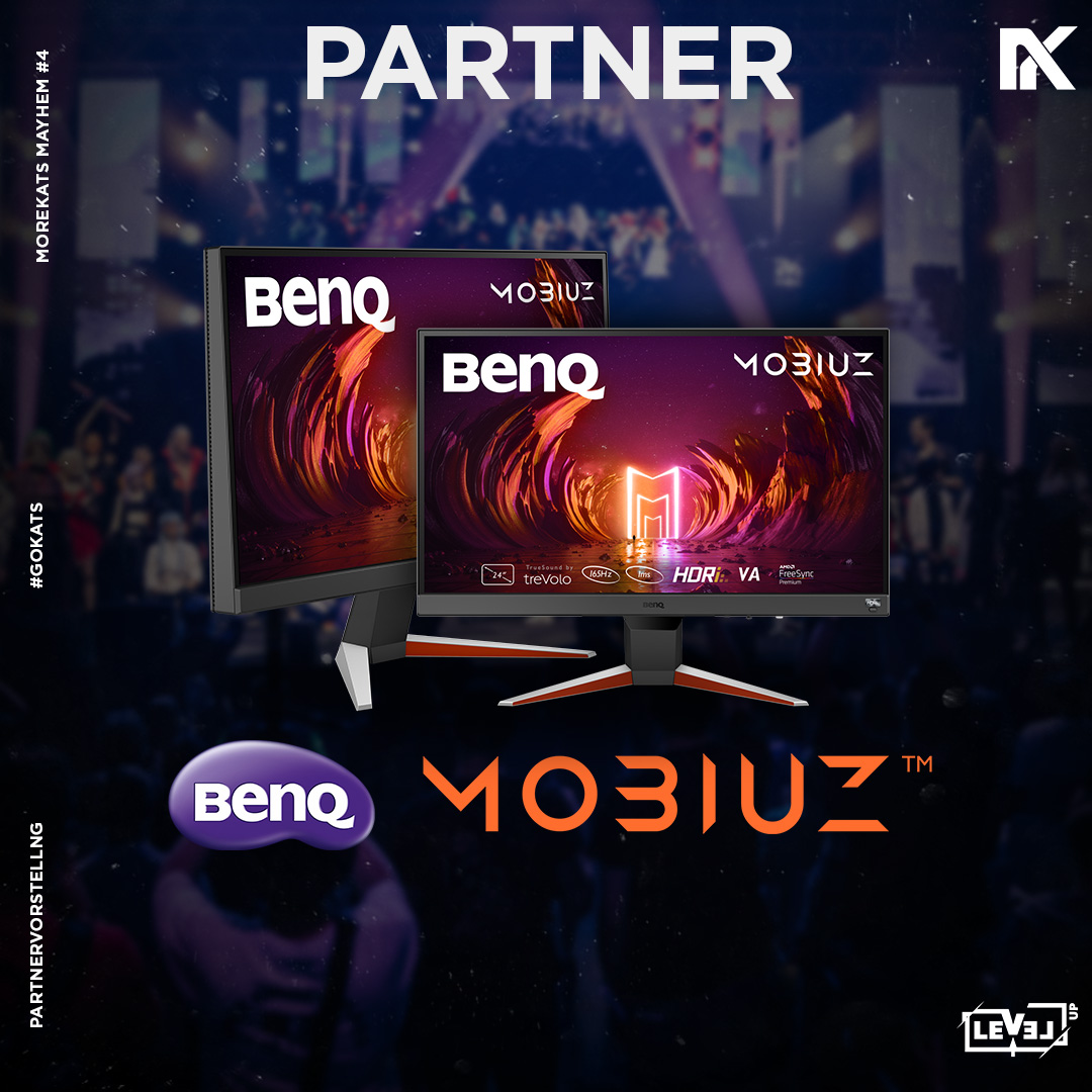 Morekats Gaming (@morekats) on Twitter photo PARTNERVORSTELLUNG
Ihr dachte das war schon alles?
Wir begrüßen <a href="/MOBIUZGamingEU/">BenQ MOBIUZ Gaming Europe 🇪🇺</a> dieses Jahr zum ersten Mal ebenfalls als Partner der Morekats Mayhem #4. Vielen Dank für diese großzügige Unterstützung!
BenQ MOBIUZ ist als Partner der Mayhem & als Standpartner bei der LevelUp PARTNERVORSTELLUNG
Ihr dachte das war schon alles?
Wir begrüßen <a href="/MOBIUZGamingEU/">BenQ MOBIUZ Gaming Europe 🇪🇺</a> dieses Jahr zum ersten Mal ebenfalls als Partner der Morekats Mayhem #4. Vielen Dank für diese großzügige Unterstützung!
BenQ MOBIUZ ist als Partner der Mayhem & als Standpartner bei der LevelUp