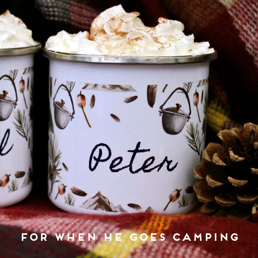 For When He Goes Camping

Personalised Enamel Camping Mug

#fathersday2023 #giftingideas #handmade #travel #adeventure #explore #camping #vacation