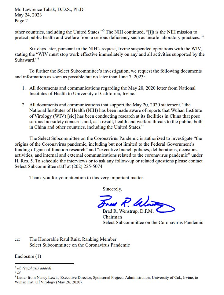 COVIDSelect's tweet photo. 🚨NEW COVID ORIGINS DISCOVERY🚨
In May 2020, @NIH privately admitted to “bio-safety concerns” at the Wuhan Institute of Virology.
Why did they hide the truth from the American people?
Another cover up in a long line of pandemic failures by America’s public health authority👇 https://t.co/Szq5vomyxG