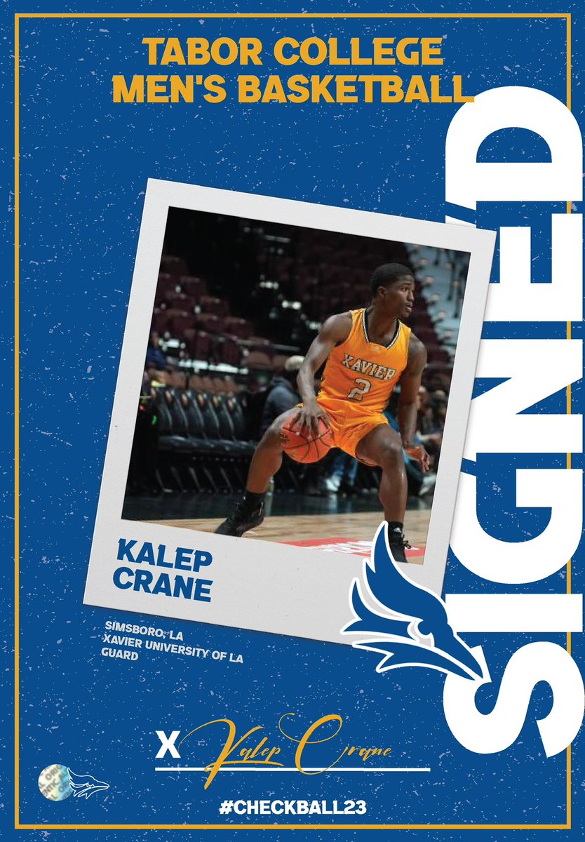 Signed, Sealed & Delivered 📃🖌 We would like to announce the signing of 6'1 guard, Kalep Crane! @kalep_crane started at Redlands CC in 21-22 before moving on to XULA! At Redlands, Kalep averaged 11.3ppg while tallying 99 assists. #CheckBall23