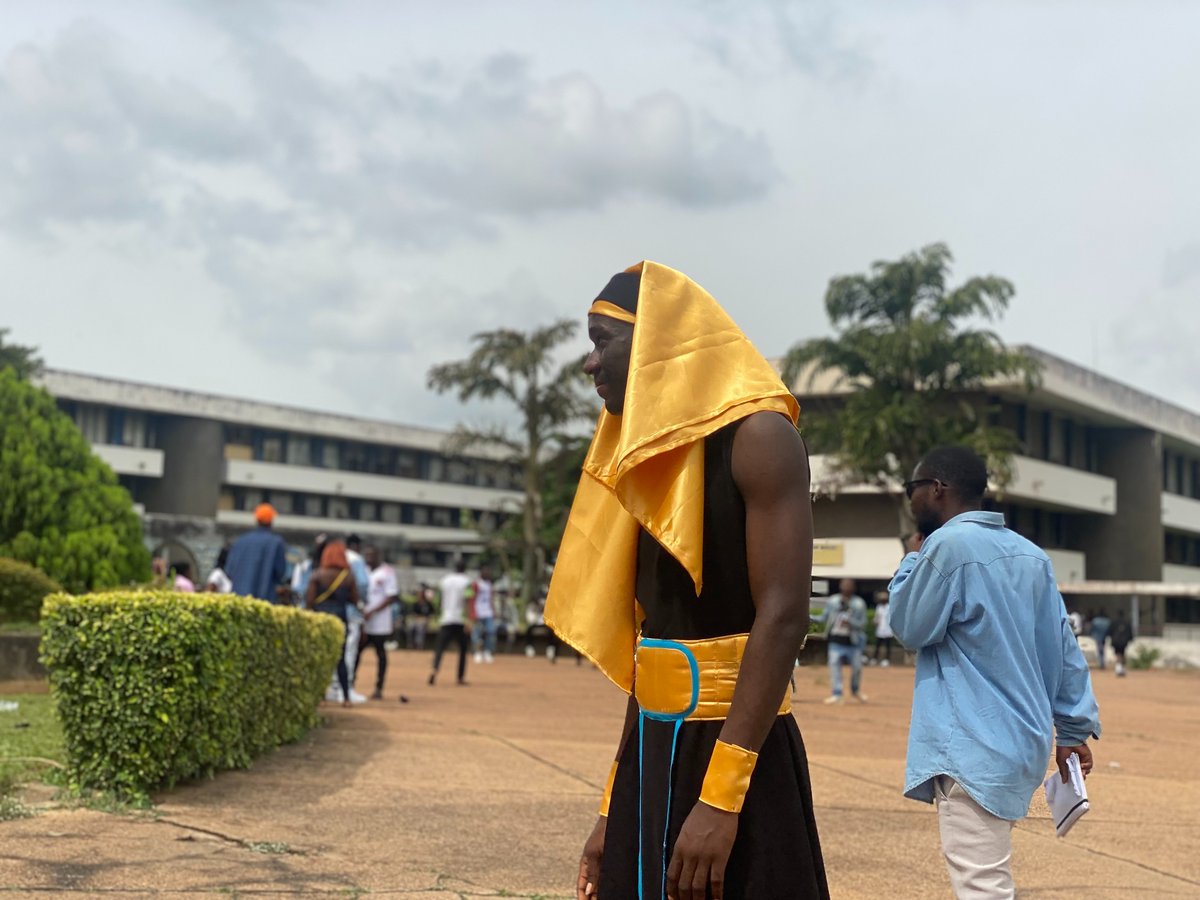 For the Egyptian whom you see today, you might see again no more forever!

#Costumeday #Cosplay #fybweek #OAU #Pharoah #OAUTwitter  #finalyear