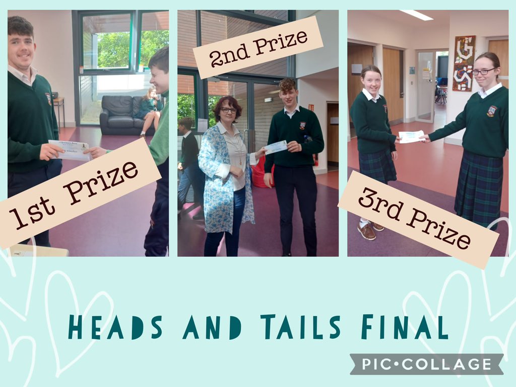 The Final of our @AsIAM #SameChance Heads and Tails fundraiser was held yesterday. Well done to prize winners. Particularly the first prize winner who won a 50 euro voucher and who also won the final last year 😀