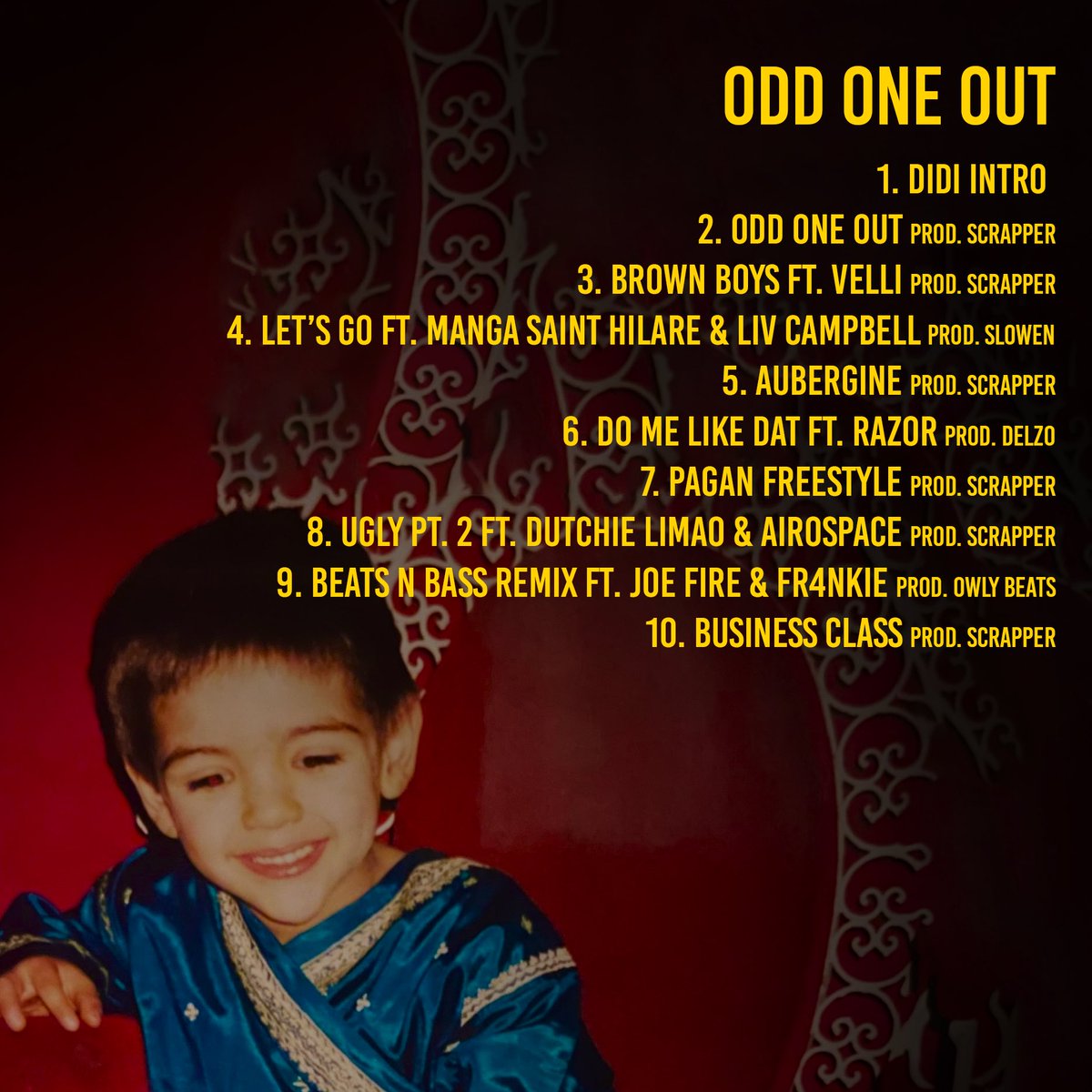 chowermusic's tweet image. In a few hours I’m finally sharing the best work I’ve ever done with the world. Expect less ego, more vulnerability and bare vibes 🤝

Odd One Out, my first album, drops midnight