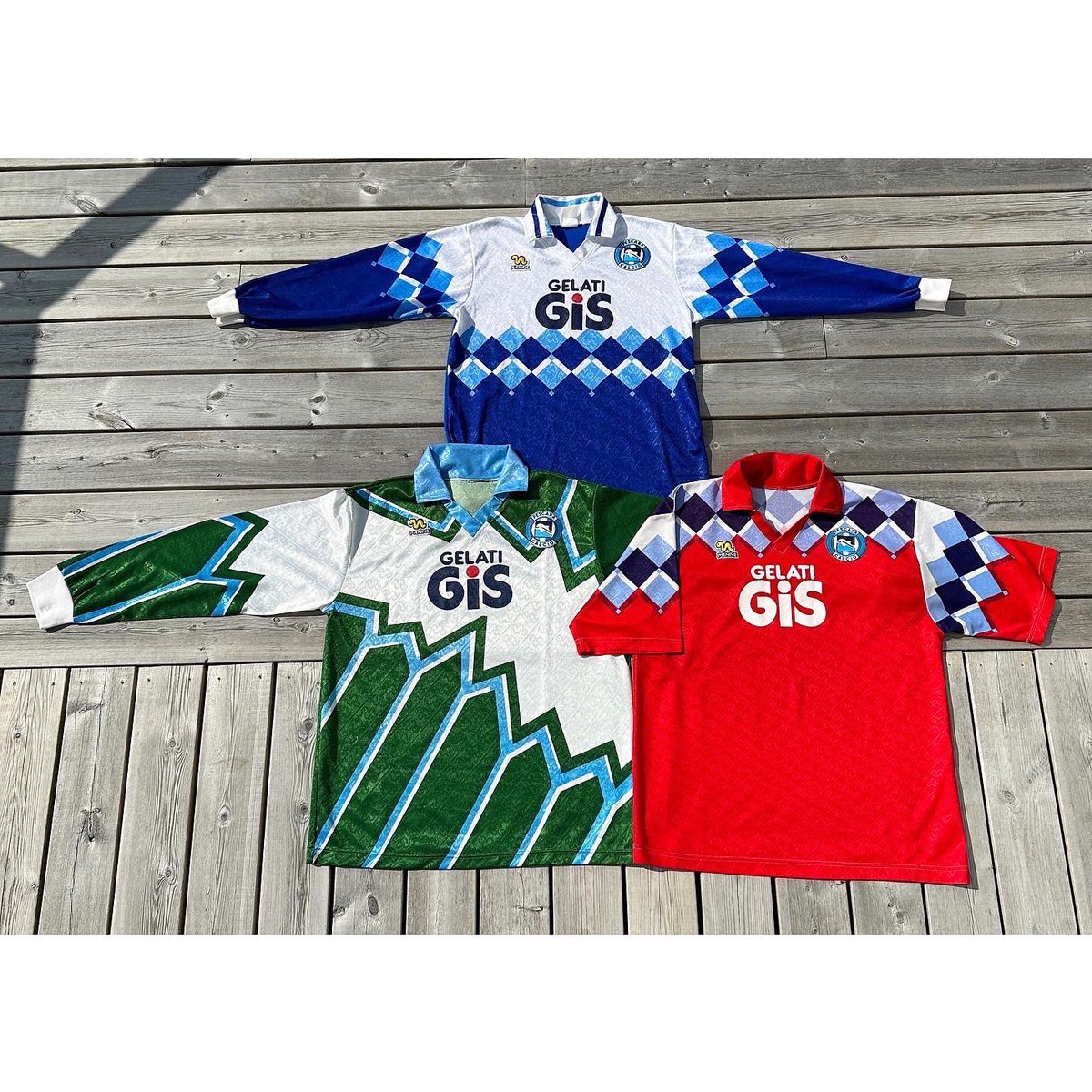 Footeven8's tweet photo. My Pienne Collection coming together 🙌🔥🪱

#pescara #pienne #footballshirts #usfasano https://t.co/c6BJS8iVuf