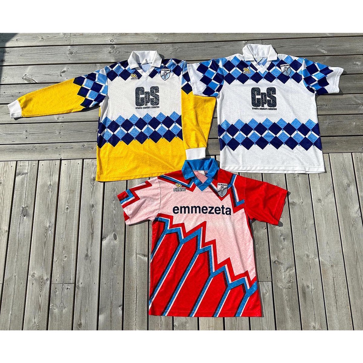 Footeven8's tweet photo. My Pienne Collection coming together 🙌🔥🪱

#pescara #pienne #footballshirts #usfasano https://t.co/c6BJS8iVuf