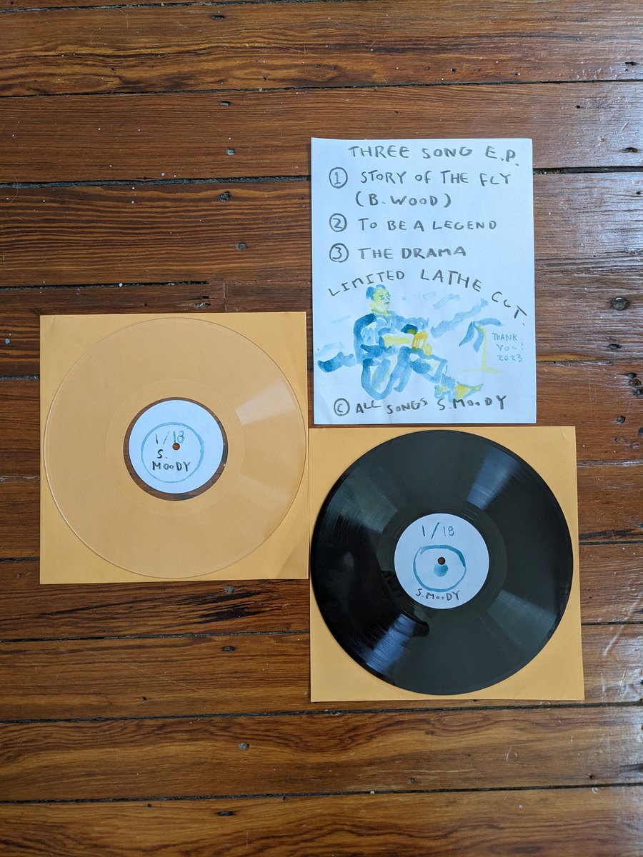 MurderCity's tweet photo. New Spencer solo 10" 3 Song lathe ep available at https://t.co/MRZbaTq22e
songs: Story of the Fly  (B. Wood), To Be a Legend, and The Drama

Limited on clear, black, blue, gray, and white vinyl, money will go directly to the next batch of lathe cuts, a series of 7” records. https://t.co/OXEko2jTsB