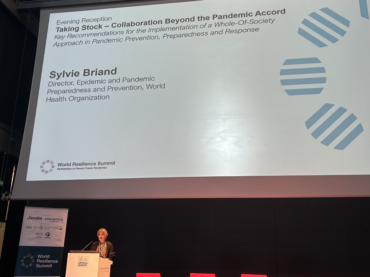 We are not the same after this #pandemic. Whole-of-society approach for #PPR: it’s about making engagement with stakeholders bigger than the sum of its parts.

#WRSummit2023 by @wclimate and @GenevaHealthForum

@SCBriand @WWF_SpecEnvoy @anscoo @FrancoiseVanni @FLAHAULT