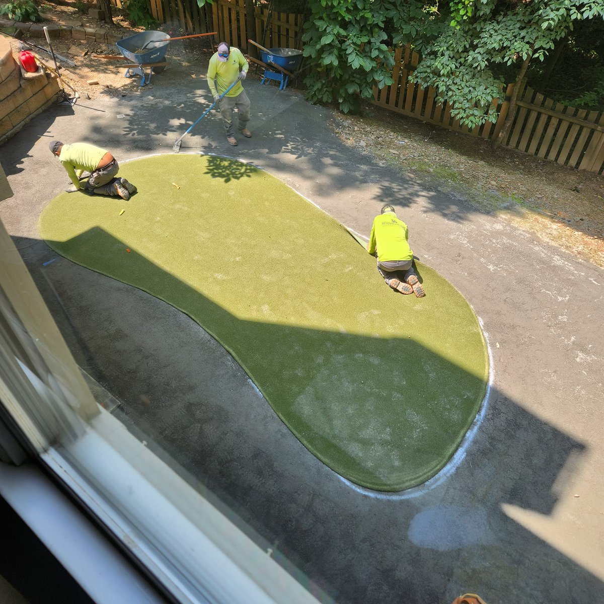 So, <a href="/AmeliaCronic/">Amelia Cronic</a> and <a href="/HollyFirfer1/">Holly Firfer</a> told me not to show my side yard project to <a href="/Drew_Cronic/">Coach Cronic @ Navy</a> .  So I need to remember to not send him this pic.  :)