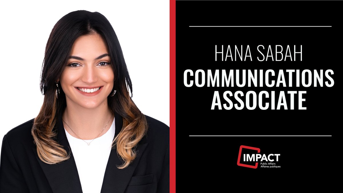 Please welcome Hana Sabah who joins us as a Communications Associate.

Hana has spent years working in communications, both as a reporter and journalist, and within national organizations. #cdnpoli