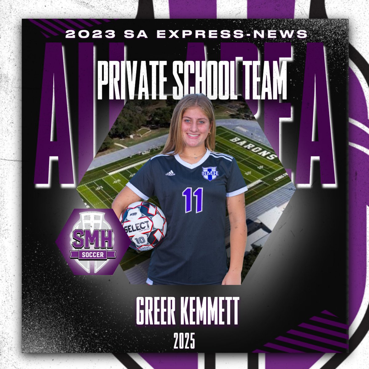 M/WSOC: A big Baron Congrats to ‘23, Alex Akeju &amp; ‘25, Greer Kemmett, on being named to the 2023 SA Express-News Private School All-Area Team. 
🛡️🆙 #TheHall