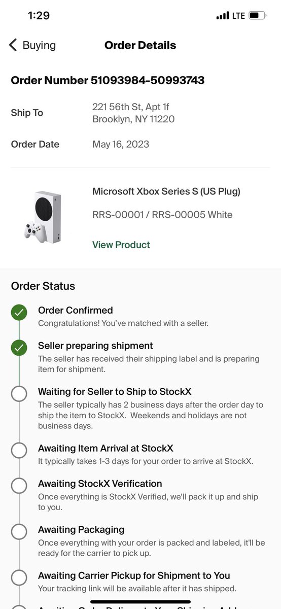 Pr0StAr88's tweet photo. @stockx I need a update on this the seller has taken longer then the days you give https://t.co/XJsxFRjKBS
