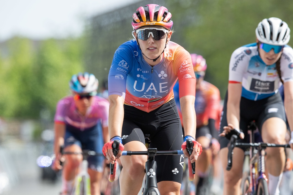 UAETeamADQ's tweet photo. UAE Team ADQ starred in the 2nd stage of the @LottoLadiesTour. First Alena #Ivanchenko with great effort entered the most important breakaway of the day.
Then in the bunch sprint, @martabasti took 6th place.
#LTLT23 #UAETeamADQ #UnitedToBeStronger #WeRideToInspire https://t.co/9uPY3ELAWk