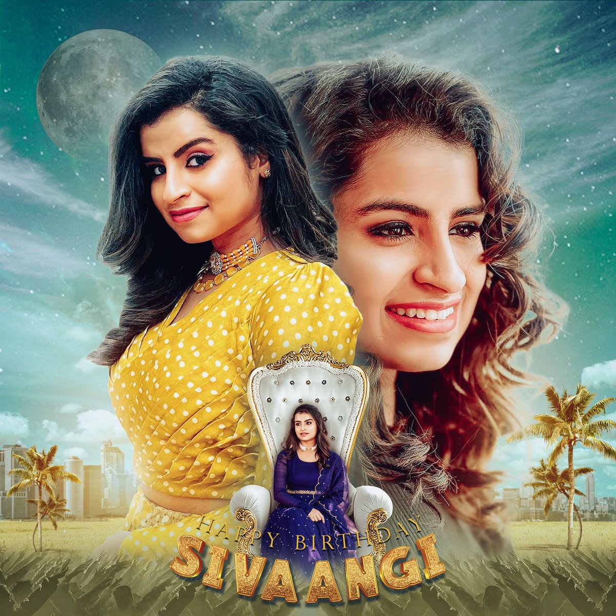 sathishmsk's tweet photo. Common DP to Celebrate @sivaangi_k Birthday 🥳

#HBDSivaangi https://t.co/RNCAbABhem