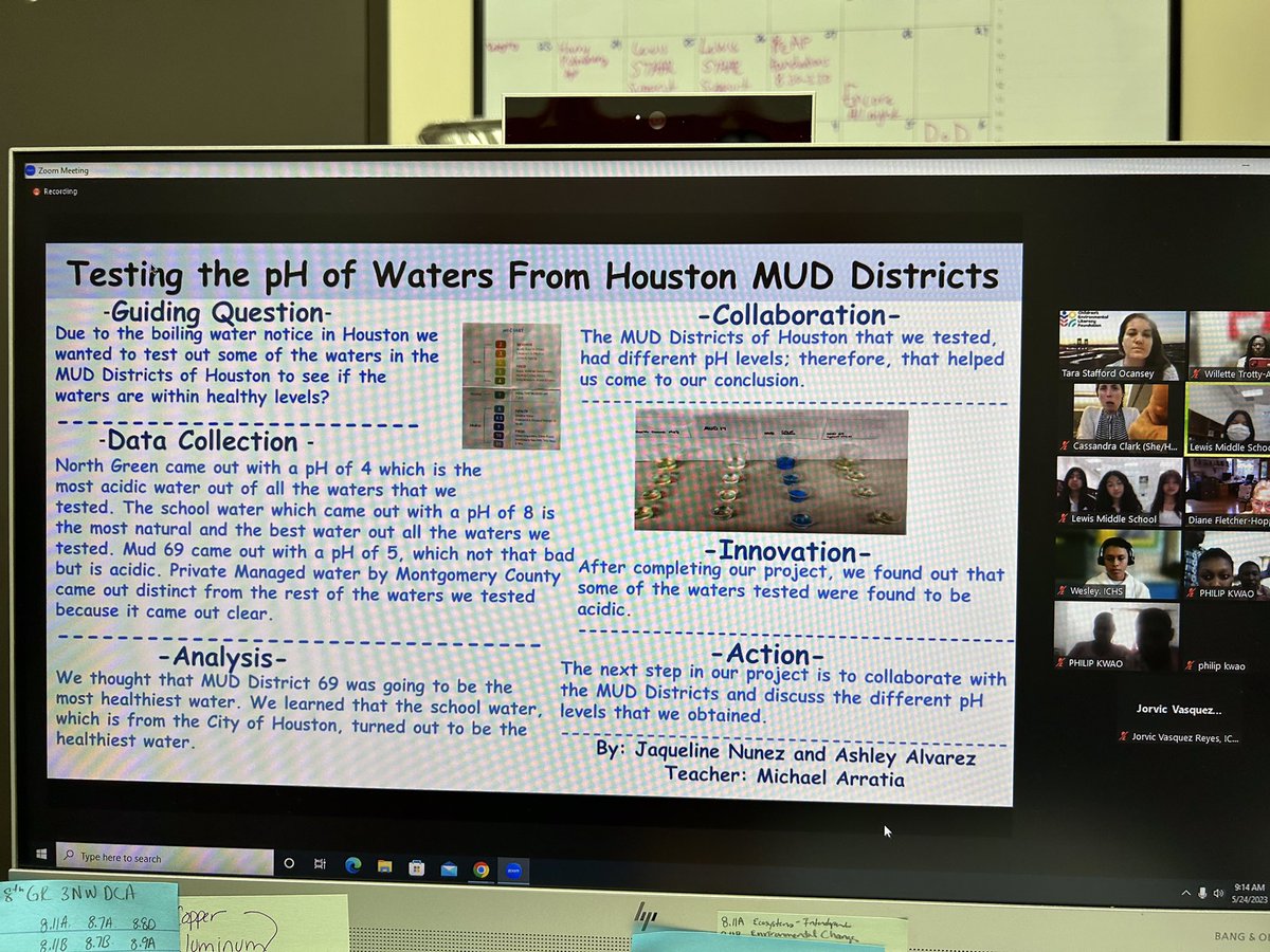 AISD_MSScience's tweet image. Our @LewisMS_AISD students did a great job representing their campus and science teacher Michael Arratia during the @CELFeducation symposium this morning with students from across the 🌎 doing their part to improve the environmental health of our world! @SandraDoria11 @lmamerson