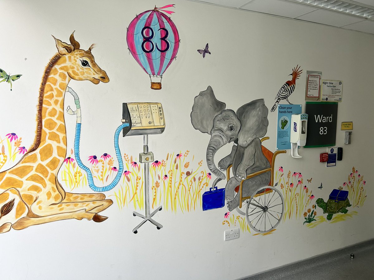 Welcoming new artwork for the entrance to ward 83. Thank you #LydiaFernandez-Arias <a href="/MFTnhs/">MFT NHS</a> <a href="/MFT_PatientExp/">Patient Experience</a>