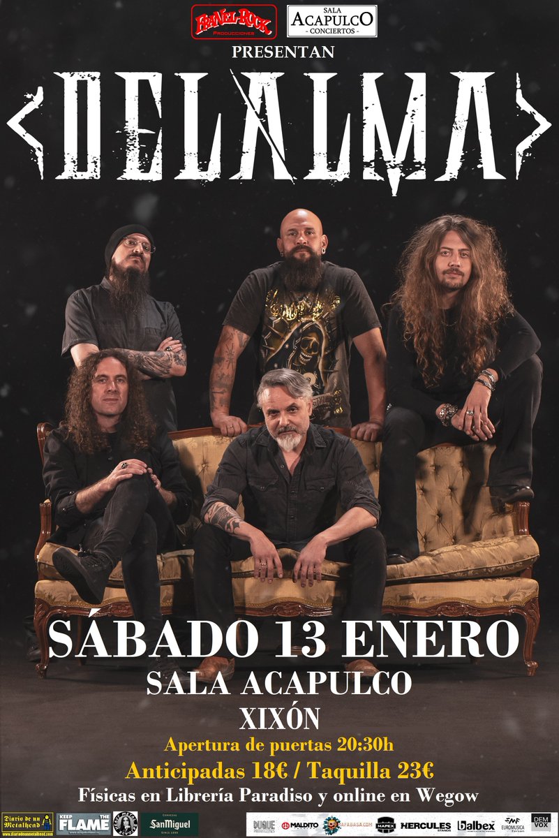 delalma_oficial (@delalmaoficial) on Twitter photo ::: ๐๐๐๐ ๐๐๐ร๐ - ๐๐ ๐๐ง๐๐ซ๐จ ๐๐๐๐ :::
ยกMirlos! Por vez primera estaremos desplegando las alas en Asturias. Serรก en Gijรณn, mรกs concretamente en la ๐ฆ๐ฎ๐น๐ฎ ๐๐ฐ๐ฎ๐ฝ๐๐น๐ฐ๐ผ (Sala Acapulco - conciertos -) el ๐ฆรก๐ฏ๐ฎ๐ฑ๐ผ ๐ญ๐ฏ ๐ฑ๐ฒ ๐๐ป๐ฒ๐ฟ๐ผ ๐ฑ๐ฒ ๐ฎ๐ฌ๐ฎ๐ฐ. ::: ๐๐๐๐ ๐๐๐ร๐ - ๐๐ ๐๐ง๐๐ซ๐จ ๐๐๐๐ :::
ยกMirlos! Por vez primera estaremos desplegando las alas en Asturias. Serรก en Gijรณn, mรกs concretamente en la ๐ฆ๐ฎ๐น๐ฎ ๐๐ฐ๐ฎ๐ฝ๐๐น๐ฐ๐ผ (Sala Acapulco - conciertos -) el ๐ฆรก๐ฏ๐ฎ๐ฑ๐ผ ๐ญ๐ฏ ๐ฑ๐ฒ ๐๐ป๐ฒ๐ฟ๐ผ ๐ฑ๐ฒ ๐ฎ๐ฌ๐ฎ๐ฐ.
