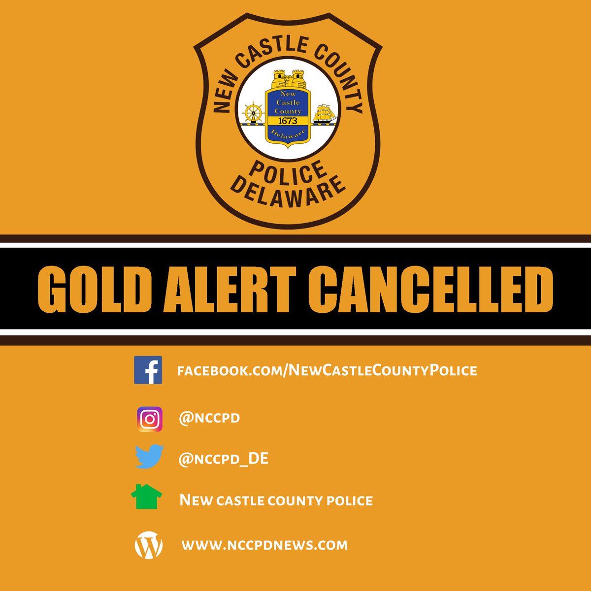 Gold Alert Cancelled for Missing Wilmington Man

Michael Morales has been located and the Gold Alert has been cancelled.

###