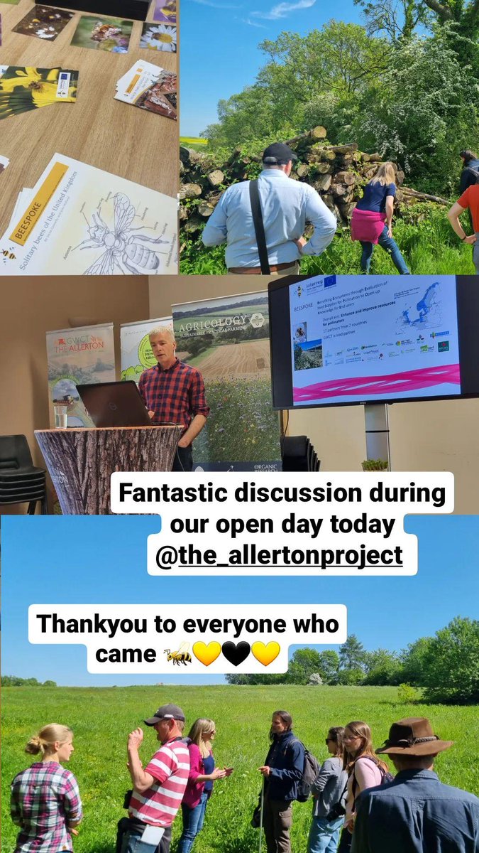 BeespokeNsr's tweet photo. Thankyou to @AllertonProject for hosting our open day today for #BEESPOKE. 

Great talks by @drjohnholland2 @lucapstick90 and Saya Harvey as well as a fantastic farm walk by John Sczcur. https://t.co/H221BVYOVq