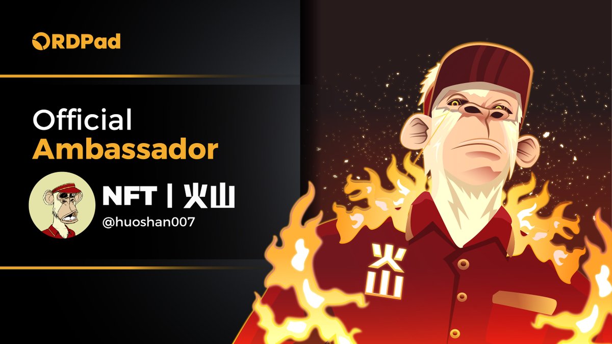 ORPD_'s tweet photo. Join us in welcoming @huoshan007, our first Official Ambassador to the ORDPad family ❤️
Together, we are dedicated to enhancing #BRC20 and fostering the #Ordinals ecosystem. 🚀
Join our Discord now to secure your #WL spot
https://t.co/p8rqLfT5t3
#ORDPad #ORPD #BTC $BEN $BANK https://t.co/QATmDTTk3r