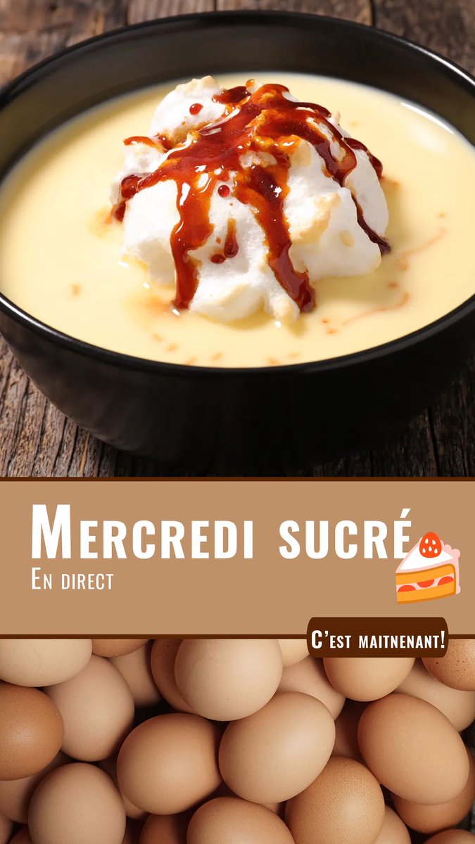 Swaenb's tweet photo. C’est l’heure du mercredi sucré 🍰 sur ma chaîne Twitch.
Cette semaine : île flottante.

Rendez-vous sur : https://t.co/YJ78IHyhuq https://t.co/D0CBE9tLHW
