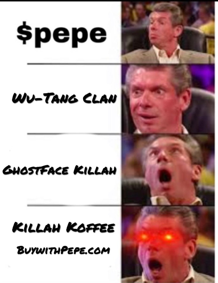 GoingParabolic's tweet image. Wu-Tang is for the Children. 

$Pepe is for the People. 

@GhostfaceKillah @Pauly0x @th_alchemist_ @davidgokhshtein @ummdonnie