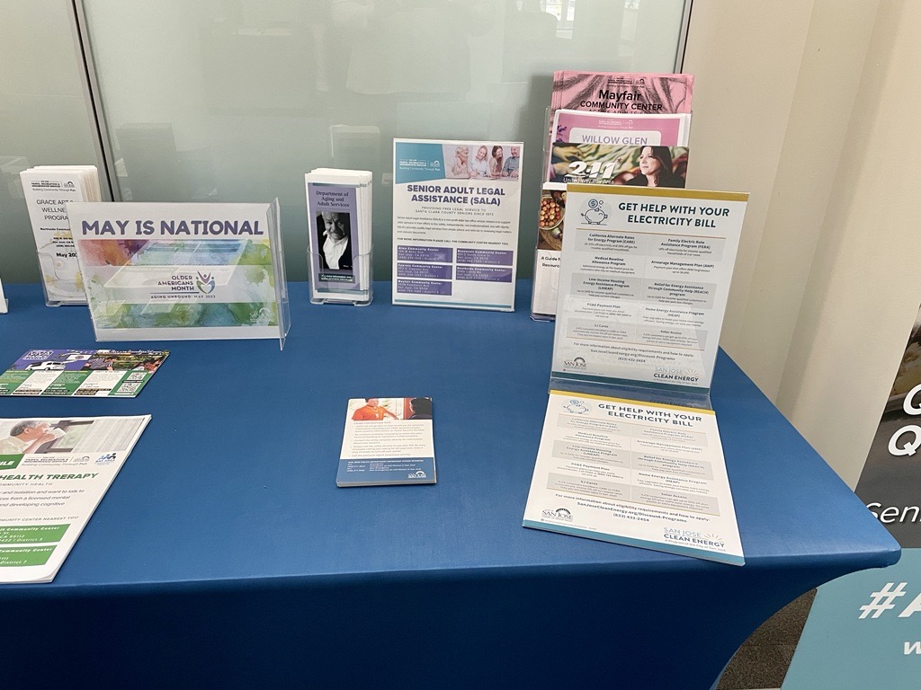 Thank you @sjparksandrec for letting us showcase electric bill assistance & scam awareness resources during #OlderAmericansMonth. Unfortunately, utility scam reports are at an all-time high & seniors are among the most vulnerable. Tips to protect yourself: https://t.co/k4tkxGz8i2 https://t.co/3U9yArpdKO