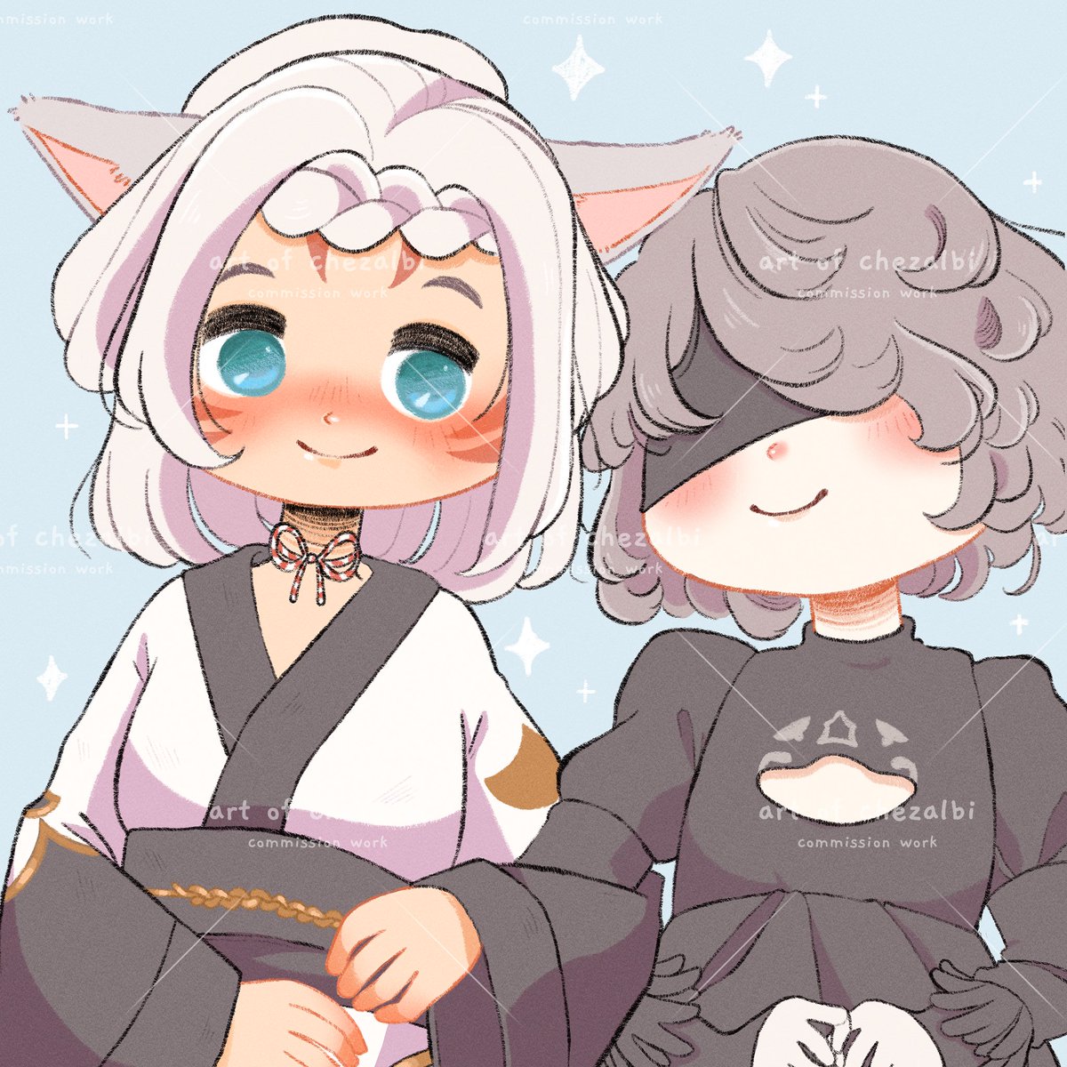 「FFXIV cmmissions I've done lately! 」|chezalbiのイラスト