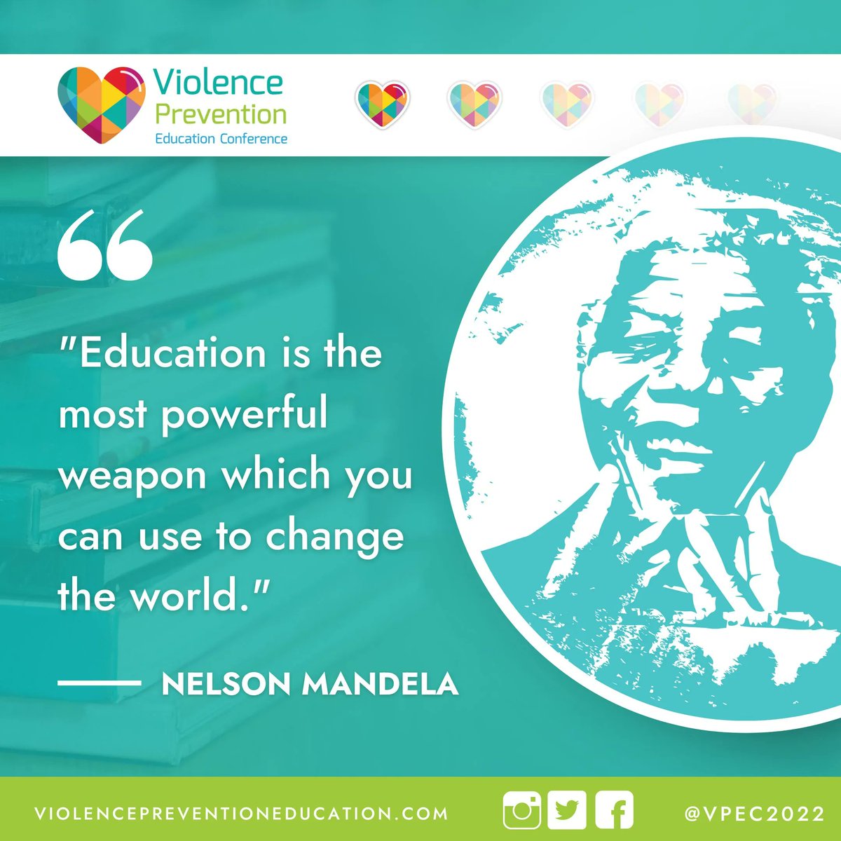 vpec2023's tweet photo. "Education is the most powerful weapon which you can use to change the world." - Nelson Mandela
#VPEC #Mindfulness #Activism #Education #Learning #NelsonMandela #VPEC2023 https://t.co/FCWNviu61o