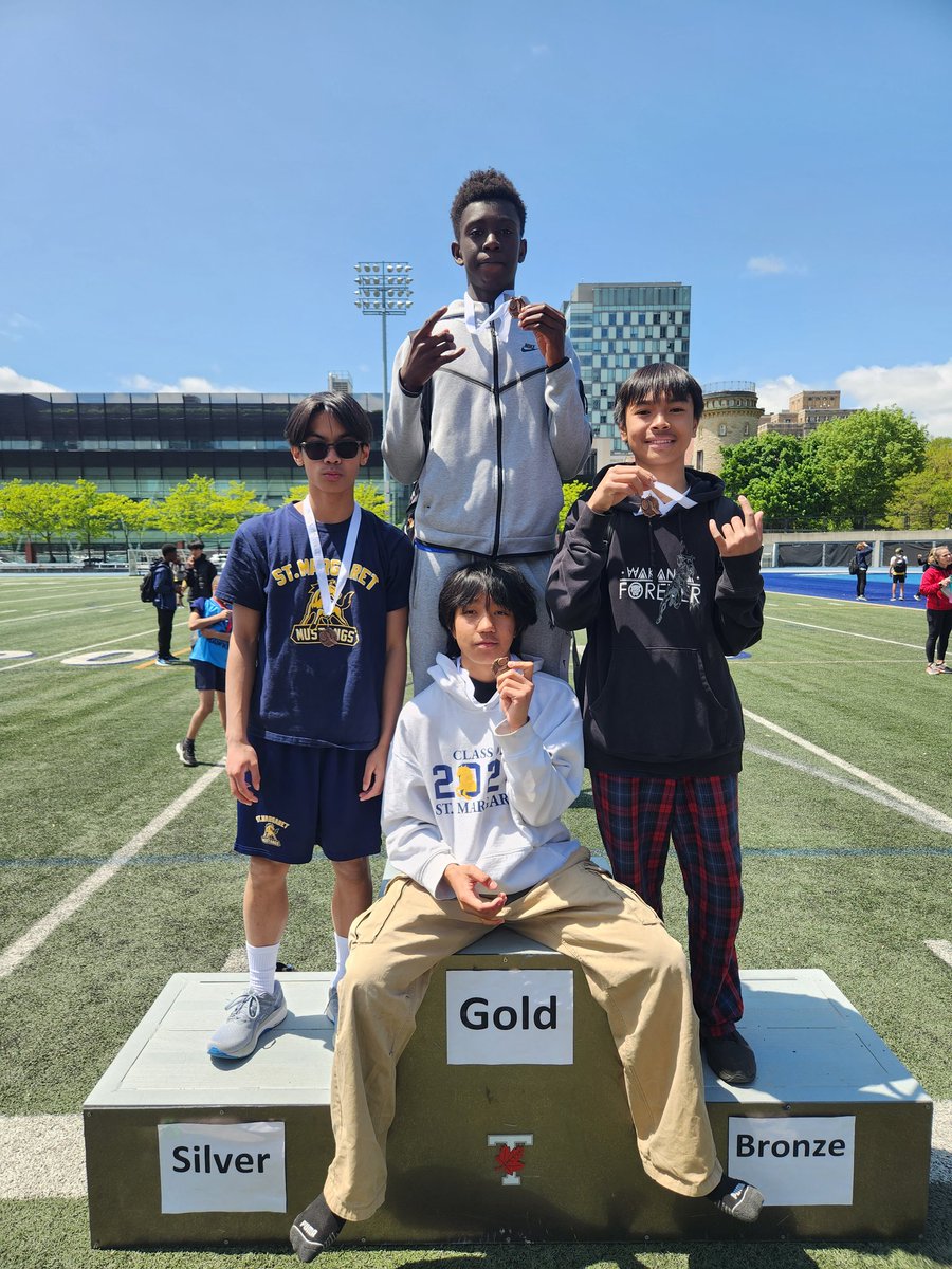 RimeBoulos's tweet photo. Second half of the day at City's Track &amp; Field Meet was just as AMAZING! 
🥉Gr. 6 Javelin
🥉Gr. 7 Shot Put
🥉Gr. 8 Relay 
🥇Gr. 5 Javelin 
🥇Gr. 7 Javelin
@StmargaretTcdsb is beyond proud of all of you! 
#proudcoach #mustangs #trackandfield 🔥🔥🔥
@susannaranalli @campbes03 https://t.co/vnvkZXGWUG
